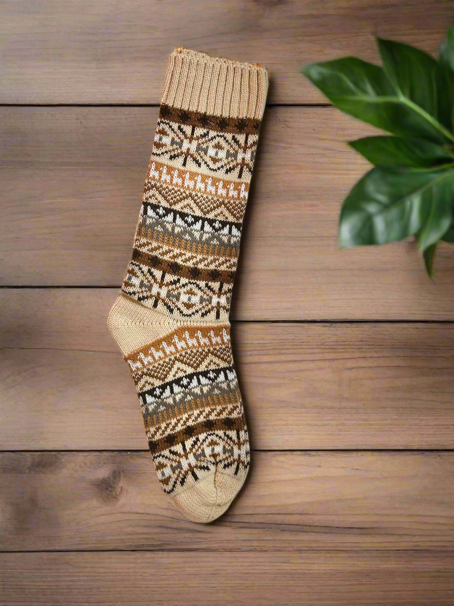 Cozy Alpaca Wool Socks - Andean Design
