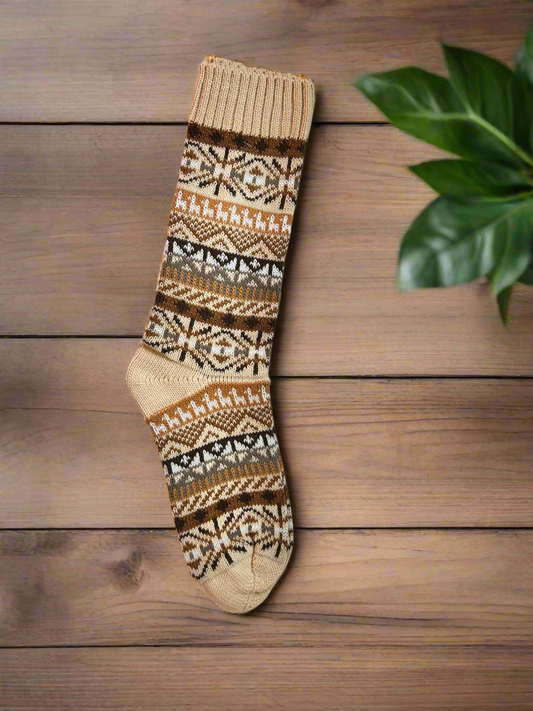 Cozy Alpaca Wool Socks - Andean Design