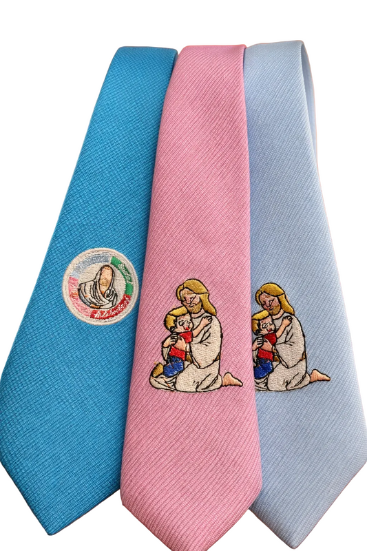 Handmade Embroidered Neckties for Kids – Faith & Elegance Collection