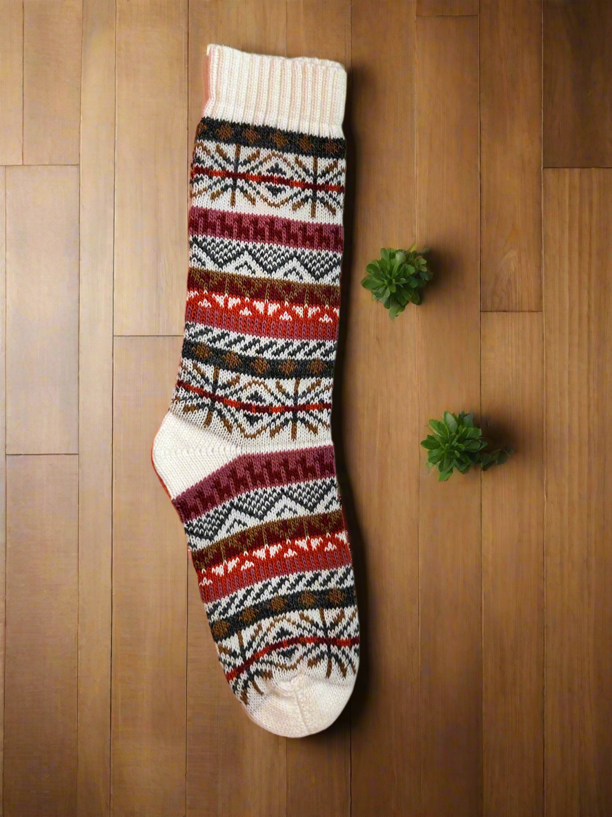 Cozy Alpaca Wool Socks - Andean Design